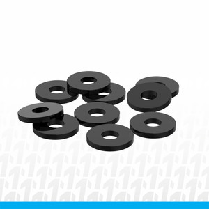 1UP Racing - 3x8x1mm Precision Aluminum Shims, Black, (10 pcs) - 80403 1UP Racing - 3x8x1mm Precision Aluminum Shims, Black, (10 pcs) - 80403