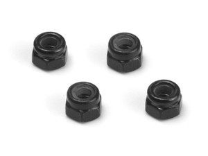 HPI Racing - Lock Nut M2.5 (Black/4pcs) - 161188