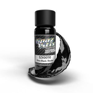 Spaz Stix - High Gloss Black / Backer, Airbrush Ready Paint, 2oz - 00110 Spaz Stix - High Gloss Black / Backer, Airbrush Ready Paint, 2oz - 00110