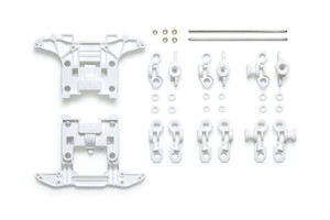 Tamiya - JR Reinforced N-04/T-04 Units, White - 95695 Tamiya - JR Reinforced N-04/T-04 Units, White - 95695