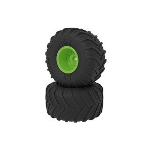 Arrma - dBoots Chevron MT Tire Set Glued - Green - 2531