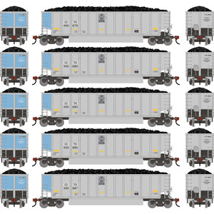 Athearn - HO ATH Bethgon Coalporter w/Coal Load, Primed For Grime CITX #400678/400680/400683/400685/400687 (5) - 2902 Athearn - HO ATH Bethgon Coalporter w/Coal Load, Primed For Grime CITX #400678/400680/400683/400685/400687 (5) - 2902