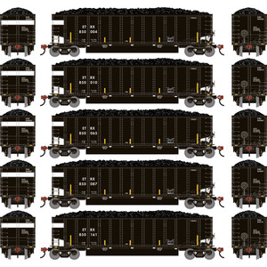 Athearn - HO ATH Bethgon Coalporter w/Coal Load, ETRX #850004/850010/850065/850087/850161 (5) - 2909 Athearn - HO ATH Bethgon Coalporter w/Coal Load, ETRX #850004/850010/850065/850087/850161 (5) - 2909