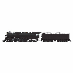 Broadway Limited Imports - HO ATSF 3460 Class 4-6-4, Unlettered, Paragon4 Sound/DC/DCC, Smoke - 8868 Broadway Limited Imports - HO ATSF 3460 Class 4-6-4, Unlettered, Paragon4 Sound/DC/DCC, Smoke - 8868
