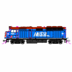 Kato USA - HO F40PH with Ditch lights Chicago Metra Standard Paint #142 Ravinia w/ Sound - 376574S Kato USA - HO F40PH with Ditch lights Chicago Metra Standard Paint #142 Ravinia w/ Sound - 376574S