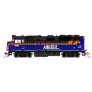 Kato USA - HO F40PH with Ditch lights Chicago Metra New Paint #149 - 376575 Kato USA - HO F40PH with Ditch lights Chicago Metra New Paint #149 - 376575