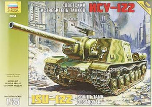 Zvezda Model Kits - Isu-122 Soviet Sp Gun 1:35 - 3534
