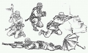 Zvezda Model Kits - German Sniper Team 1:35 - 3595