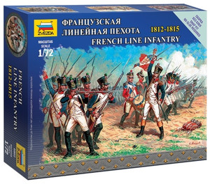 Zvezda Model Kits - French Line Infantry 1:72 - 6802