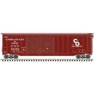 Atlas Model Railroad - HO 50' Postwar Box Car Chesapeake & Ohio* 28124 - 20006573