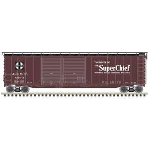 Atlas Model Railroad - HO 50' Postwar Box Car Santa Fe Super Chief 8593 - 20006592