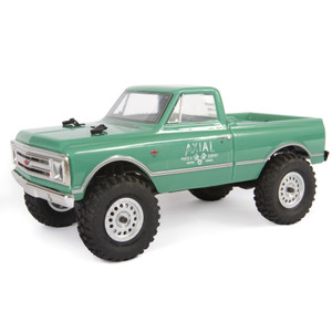 Axial - 1/24 SCX24 1967 Chevrolet C10 4X4 RTR Brushed Rock Crawler (Battery & Charger Included), Light Green - 00001T1