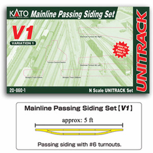 Kato USA - N V1 Mainline Passing Siding Set - 20860