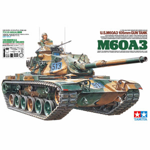 Tamiya - 1/35 U.S. M60A3 105mm Gun Tank LIMITED EDITION RE-RELEASE - 35140