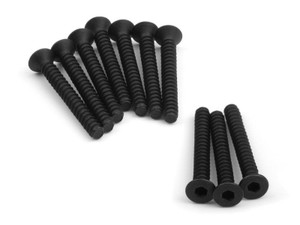 HPI Racing - TP. Flat Head Screw M3x25mm (Hex Socket/10pcs) - 160594