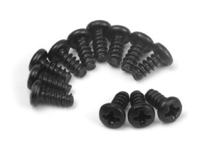 BlackZon - Pan Head Tapping Screws PBHO2.6x6mm (12pcs) - 540460