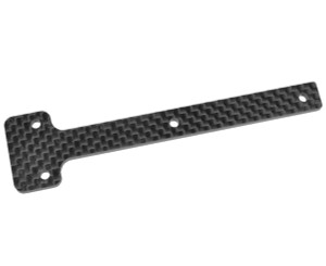 Corally - Chassis Stiffener Plate - Front - Carbon - 1 pc - 00140-172