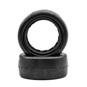 Raw Speed - Slick - 1/10 4WD Front Buggy Tires w/ Inserts 2.2" (1 Pair) - 100201SB