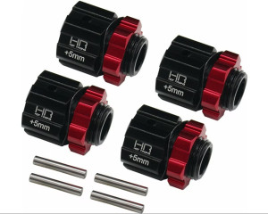 Hot Racing - Aluminum 17mm Hex Hubs 5mm Offset, Arrma 1/8 4x4 - AON117X5