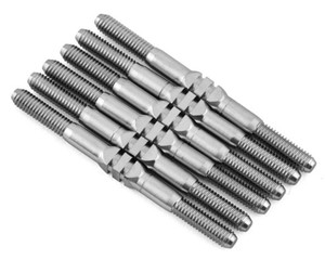 Whitz Racing Products - Team Associated DR10M HyperMax Tit Turnbuckles (Natural) - -AEDR10M-HM