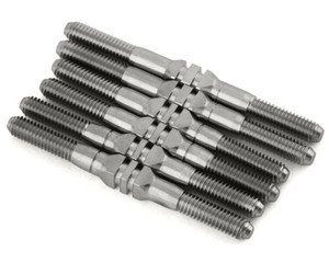 Whitz Racing Products - Team Associated B74.2 HyperMax Ti Turnbuckles (Natural) - -AEB742-HM