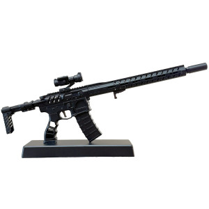 GoatGuns - 1/3 Scale Diecast AR15 Skeleton Model, Black - AR-SKELETON-BLACK