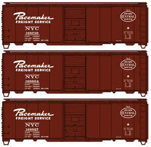 Accurail - HO 40'Steel Boxcar NYC Pacemaker 3pc Set - 8191