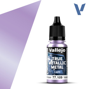 Vallejo Acrylic Paints - True Metallic Celestial Violet(light)6pk - 77109