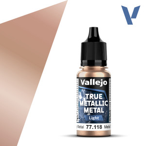 Vallejo Acrylic Paints - True Metallic Rusty Metal(light)6pk - 77118