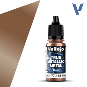 Vallejo Acrylic Paints - True Metallic Rusty Metal(base)6pk - 77138