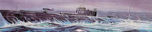Atlantis Models - IJN WW2 Type B1 Submarine I-19 1:275 - 728