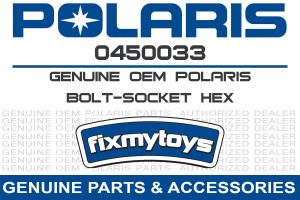Polaris 0450033 OEM Hex Socket Bolt 2001-2006 Scrambler Sportsman Predator 50 90