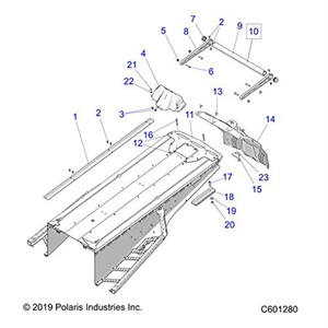 Polaris 1023793-737 Indian Sky Blue Rear Closeoff Switchback XCR XC 800 850 600