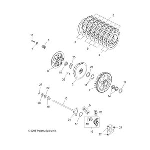 Polaris 1203521 End Rod Clutch Cap S Outlaw MXR IRS 450 525 2X4