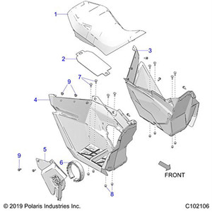 Polaris 2689468 ASM-SEAT