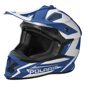 Polaris Tenacity 4.0 Snowmobile Open Face Helmet Blue