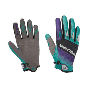 Polaris Turbo Off-Road Riding Standard Gloves Teal Turquoise