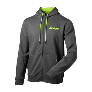 Polaris Mens RZR Logo Full Zip Hoodie Black/Lime