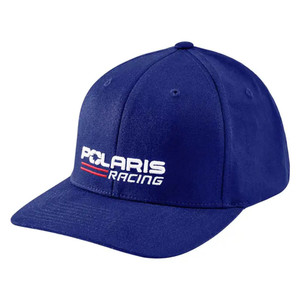 Polaris 2865526 Retro Logo Mesh Snapback Hat Flexfit Comfortable Durable Blue - Large