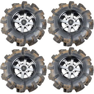 Polaris 2882402 14" Accent Amplify 29.5" Anarchy 4 Wheel Tire Combo Set Fits All RZR XP
