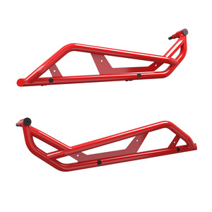 Polaris 2883997-293 Indy Red Kick-Out Rock Sliders 2020 RZR Pro XP Premium Ultimate OEM