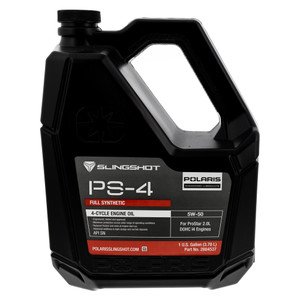Polaris 2884537 PS-4 5W-50 Full Synthetic Oil 1 Gallon Genuine OEM Slingshot 4-Cycle