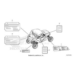 Honda - Label, Shift & Drive Select - 87506-HL6-A01
