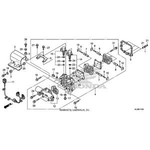 Honda - Rubber, Protector Mounting - 18345-MBT-610