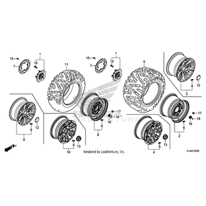 Honda - Valve, Rim (Tr412) - 42753-HL3-A00