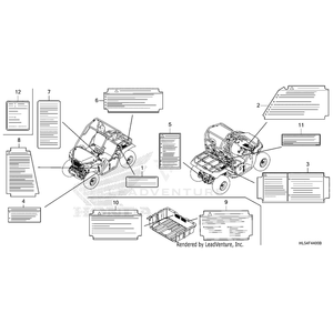 Honda - Label, Shift & Drive Select - 87506-HL5-A00