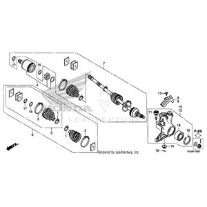 Honda - Ring B, Inboard Snap - 90666-HL6-A01