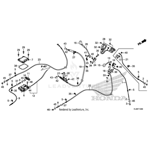 Honda - Cable, Front Differential Lock - 54316-HL4-A01