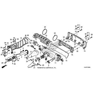 Honda - Rubber, Ex. Mounting - 18215-S84-A20