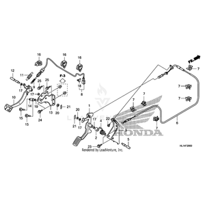 Honda - Shaft, Accelerator Pivot - 17840-HL1-A00